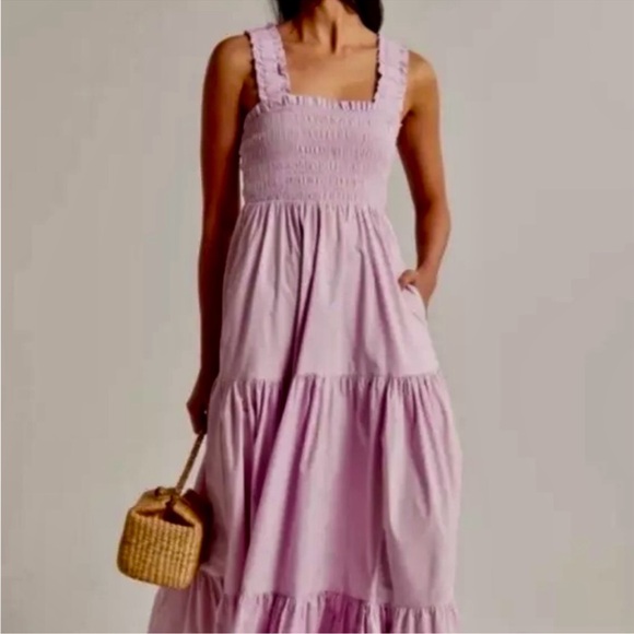 Abercrombie & Fitch Smocked
Bodice Easy Maxi Dress - Picture 2 of 10